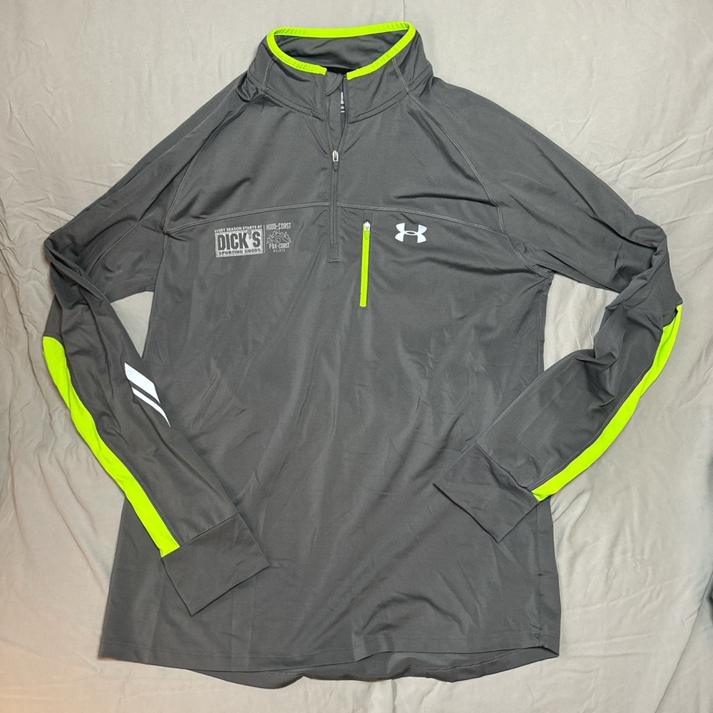 Under Armour Men's Charcoal and Lime Jacket